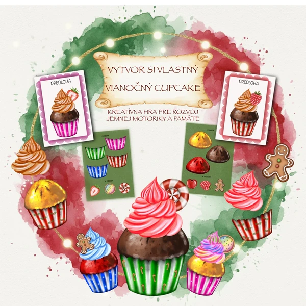 VIANOČNÝ CUPCAKE