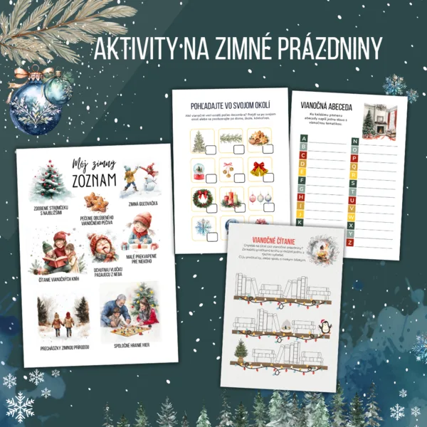 Vianoce inak - aktivity, hry, prípravy, syndróm dobrých skutkov a mnoho ďalšieho 