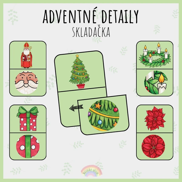 🎁Adventné detaily, skladačka🎁