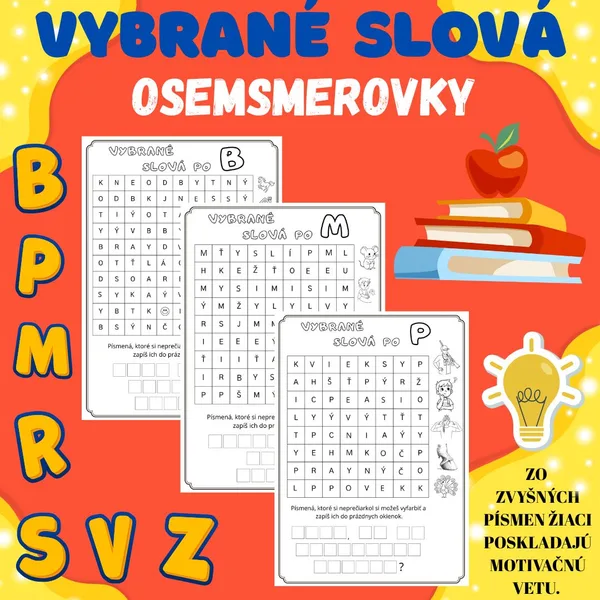 VYBRANÉ SLOVÁ - OSEMSMEROVKY