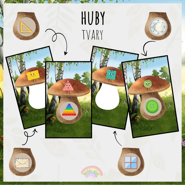 🍄Huby, tvary🍄