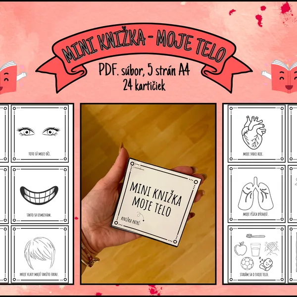 Mini knižka - Moje telo📖