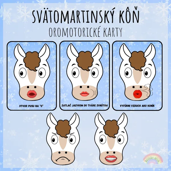 ❄️Svätomartinský kôň, oromotorické karty❄️