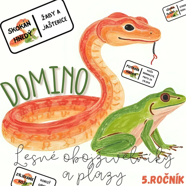 Domino - Lesné obojživelníky a plazy