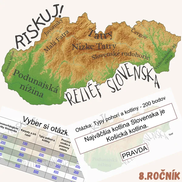 RISKUJ! - Reliéf Slovenska (Povrch Slovenska)