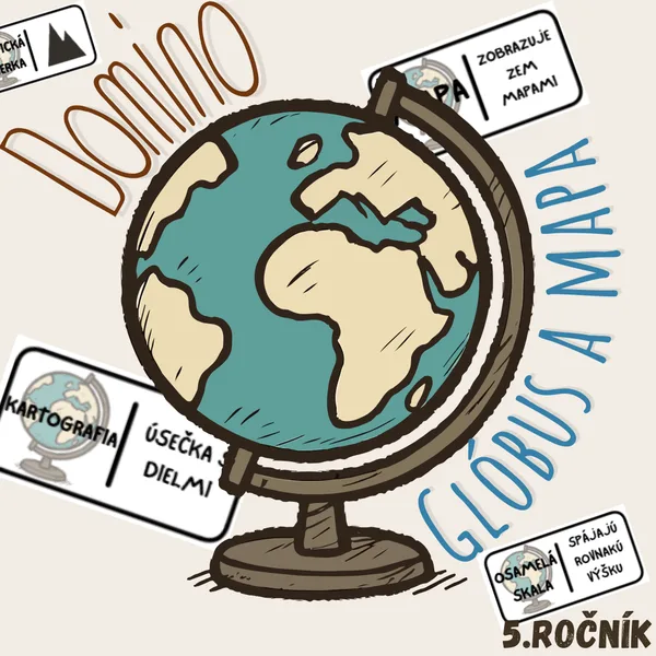 Domino - Glóbus a mapa