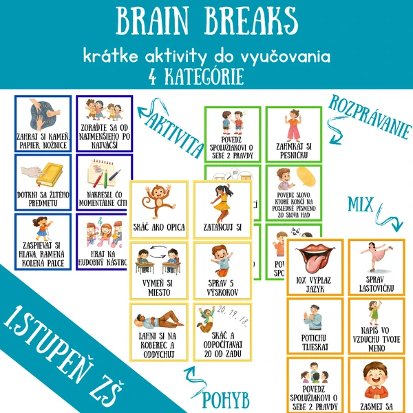 Brain Break - krátke aktivity do vyučovania