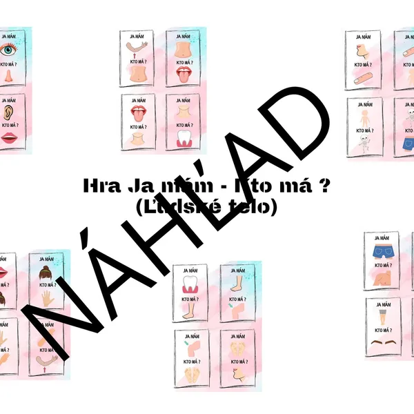 Hra Ja mám - Kto má ? (Ľudské telo)