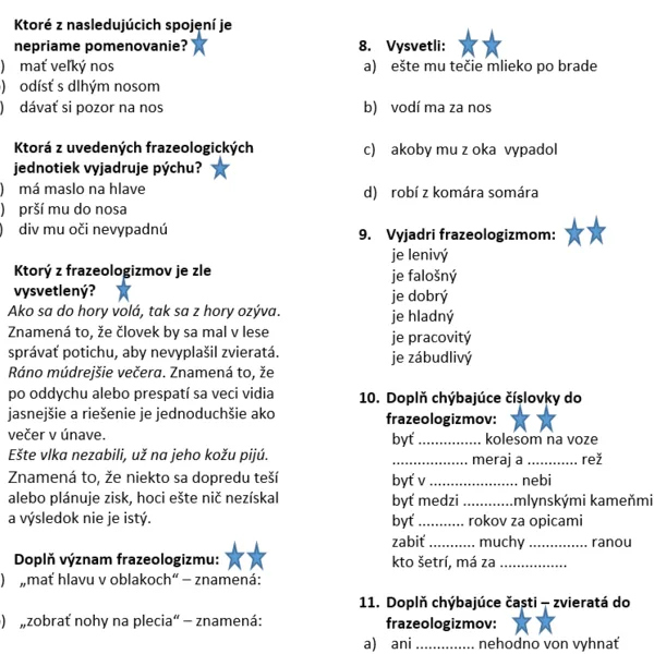 Frazeologizmy pod lupou