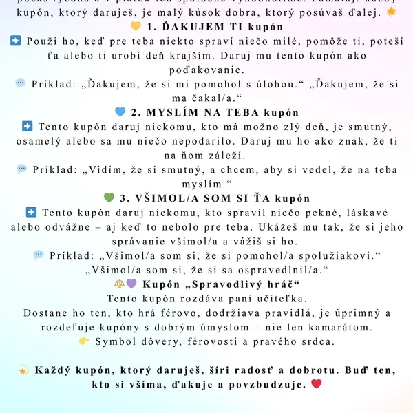 Kupóny dobrého srdca 