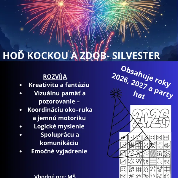 Hoď kockou a vyzdob si svoj Silvester 