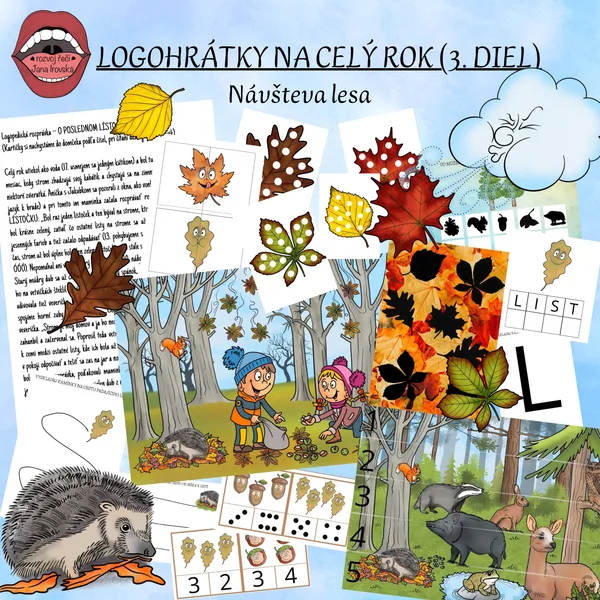 LOGOHRÁTKY NA CELÝ ROK 3.DIEL: NÁVŠTEVA LESA