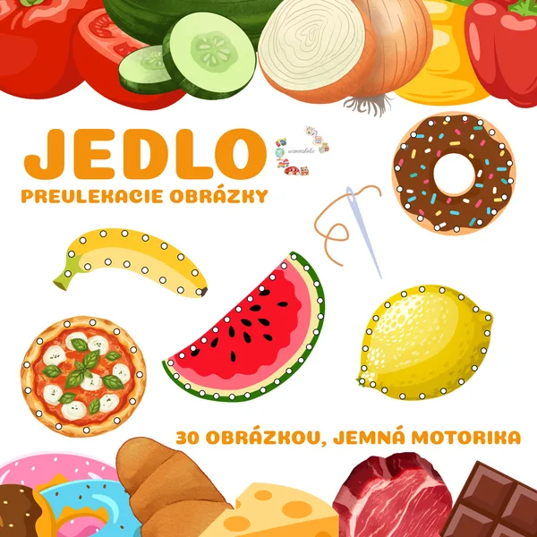 JEDLO - prevlekacie obrázky