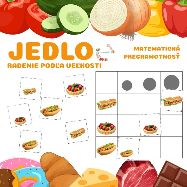 JEDLO - radenie podľa veľkosti