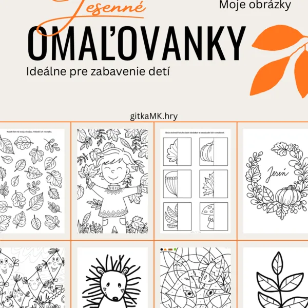 Jesenné omaľovanky