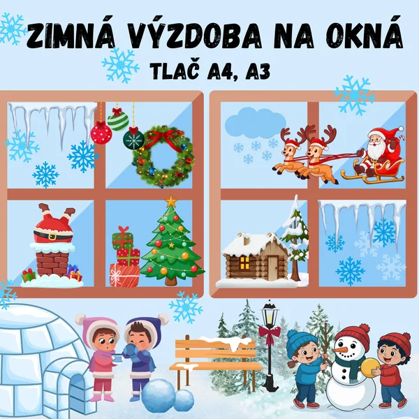 Zimná výzdoba na okná