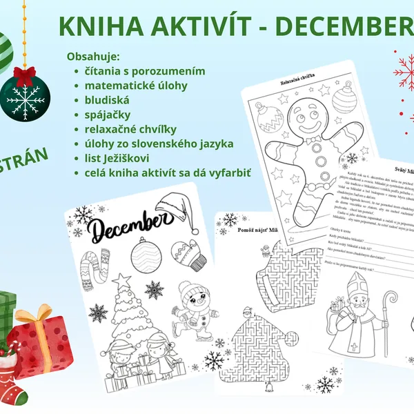 Kniha aktivít - DECEMBER