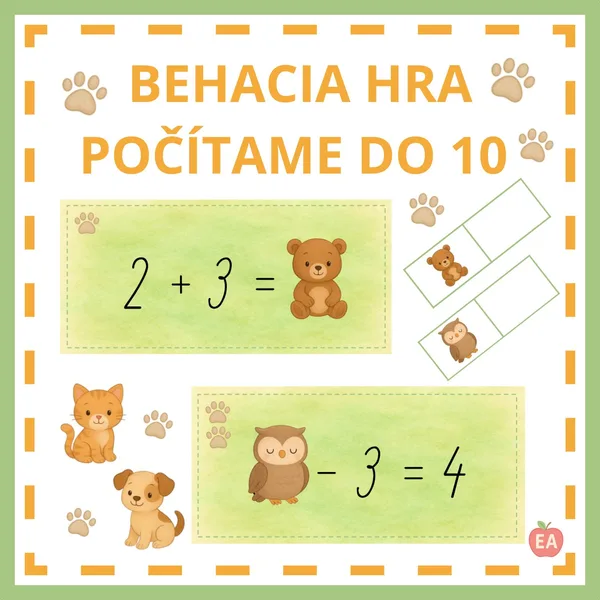 Počítame do 10 - behacia hra