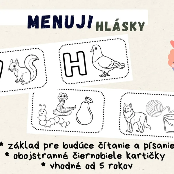 Rozvoj fonologického uvedomovania - MENUJ HLÁSKY!