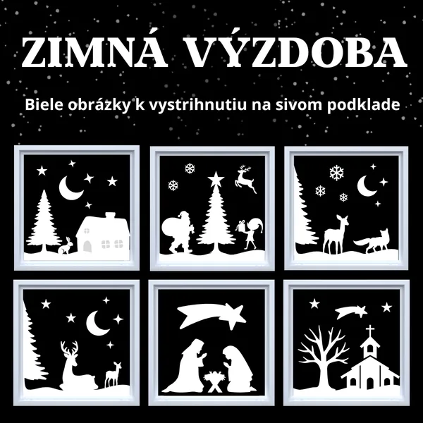Zimná výzdoba na okná