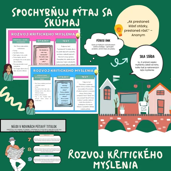 Rozvoj kritického myslenia/Analýza, hodnotenie, reflexia, rozhodovanie, otázky