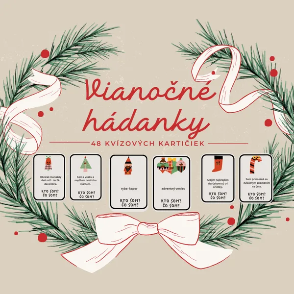 Vianočné hádanky / kvíz, kartičky, ranné kruhy, komunikačné kartičky, Vianoce, advent, zima