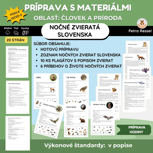 Nočné zvieratá Slovenska