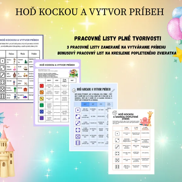 HOĎ KOCKOU A VYTVOR PRÍBEH 