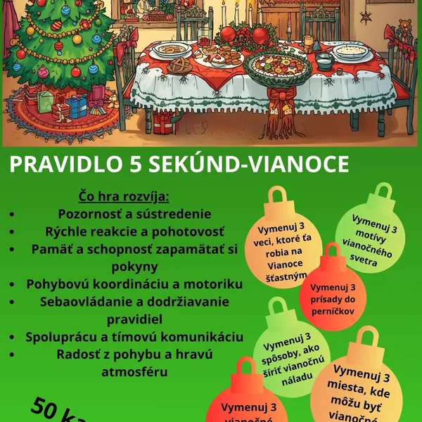 Pravidlo 5 sekúnd- Vianoce