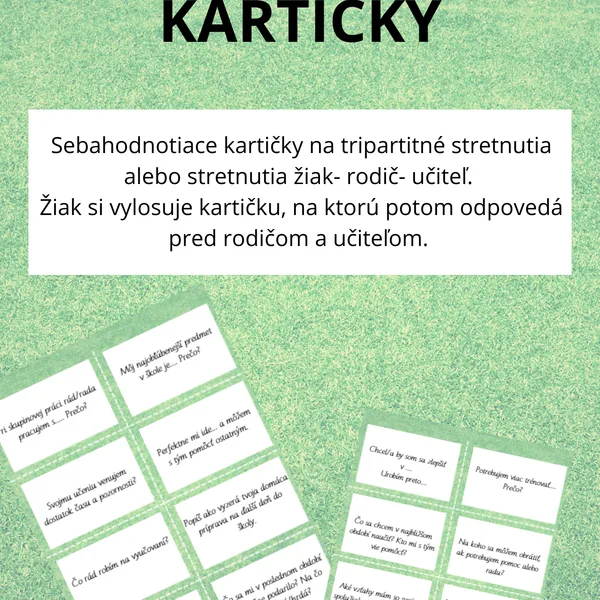 Sebahodnotiace kartičky