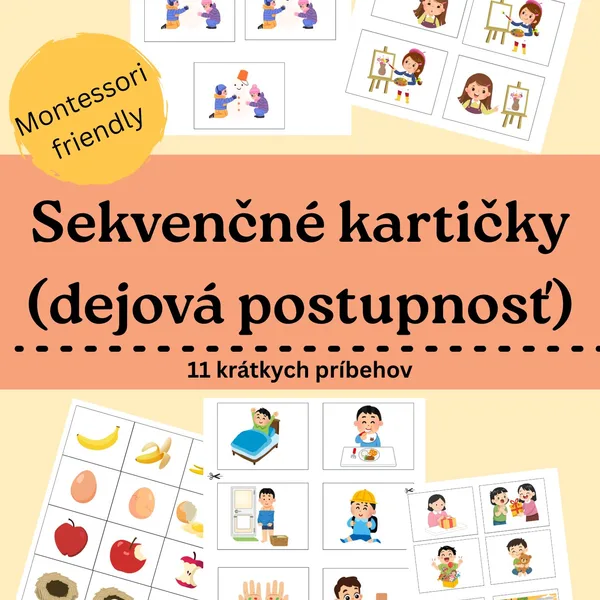 Sekvenčné kartičky (dejová postupnosť)