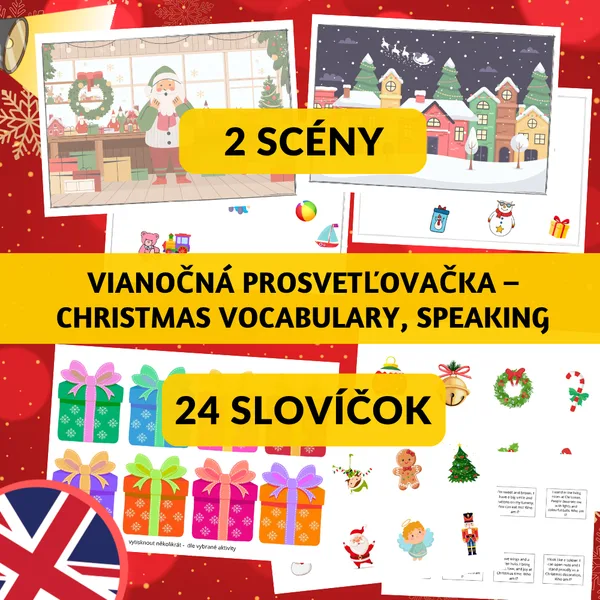 Vianočná prosvetľovačka – Christmas vocabulary and speaking