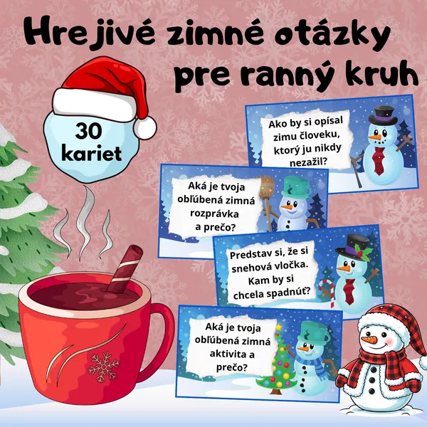 Hrejivé zimné otázky pre ranný kruh