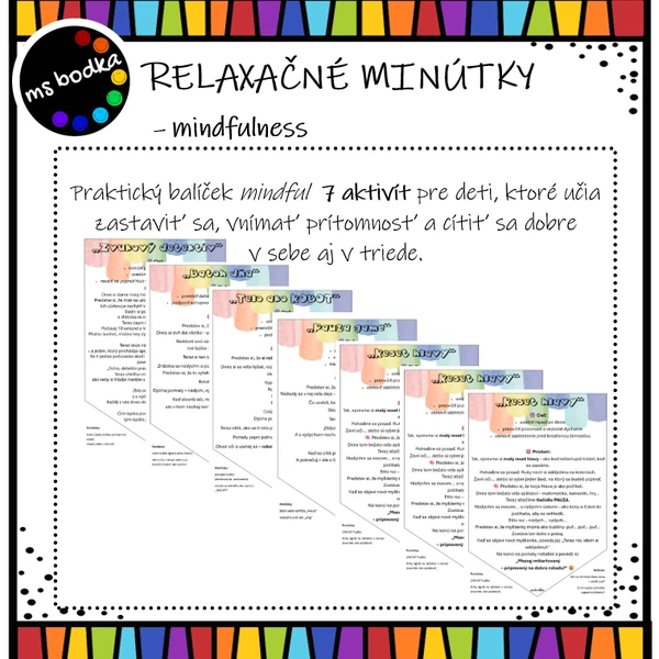 Relaxačné minútky - MINDFULNESS
