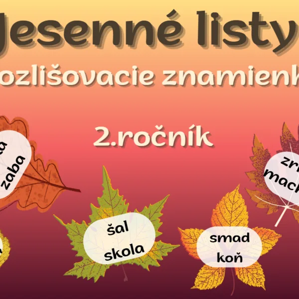Jesenné listy - rozlišovacie znamienka