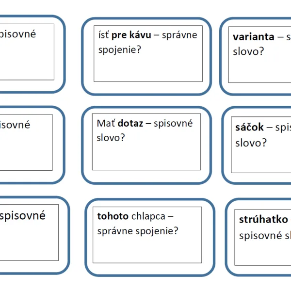 Spisovné alebo nespisovné? 