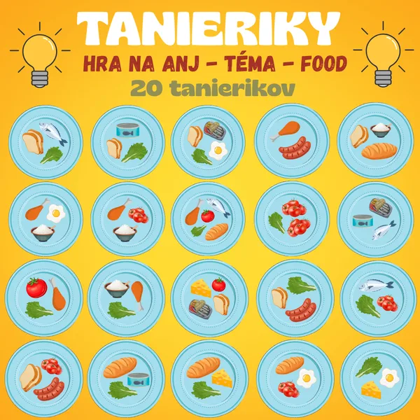 TANIERIKY - hra na ANJ - téma FOOD