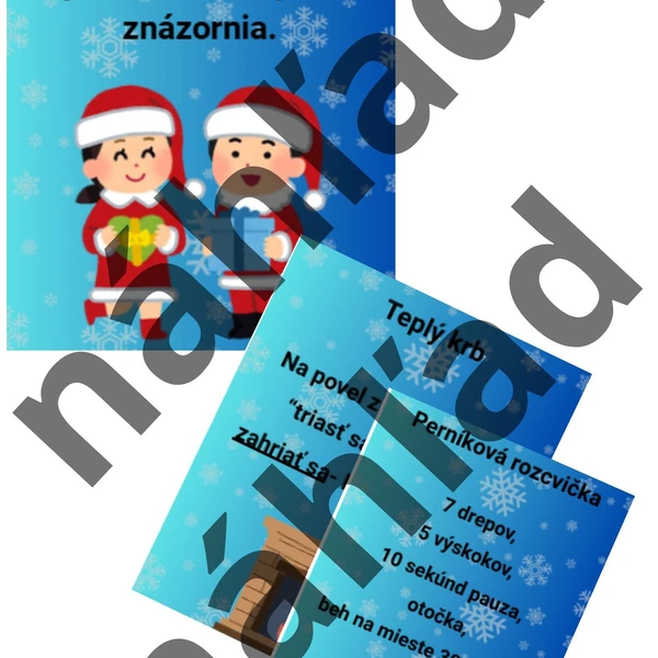 Zimné pohybové kartičky