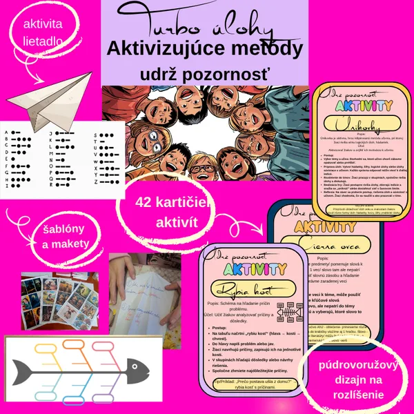 Turbo úlohy- aktivizujúce úlohy počas hodiny/ príprava, metódy, ranné kruhy, aktivity