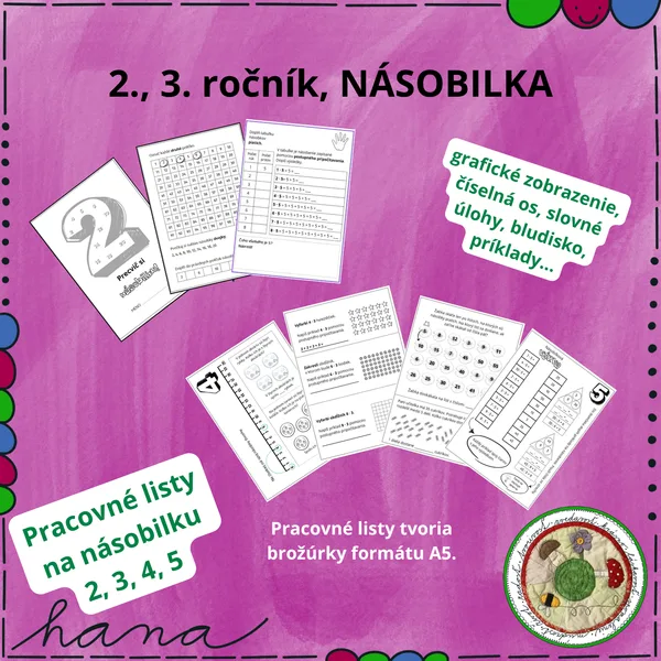 Násobilka 2, 3, 4, 5