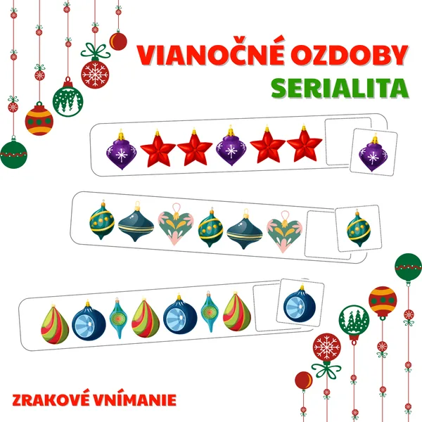 VIANOČNÉ OZDOBY - brožúra - serialita