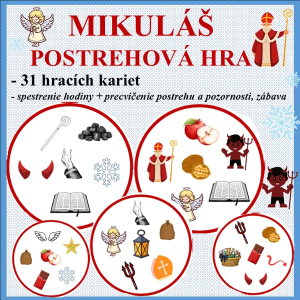 Mikuláš - postrehová hra
