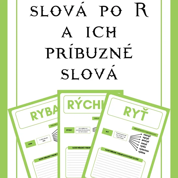 Vybrané slová po R
