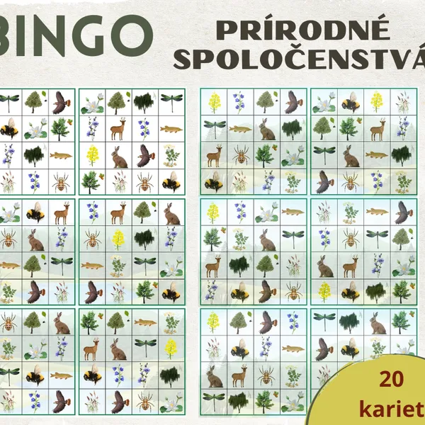 BINGO - PRÍRODNÉ SPOLOČENSTVÁ