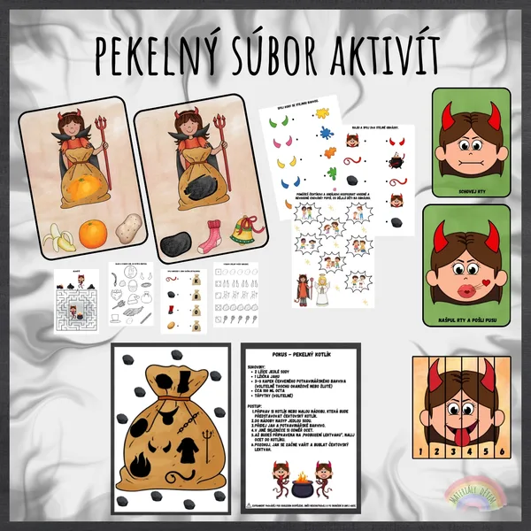 🖤🔥Pekelný súbor aktivít🔥🖤