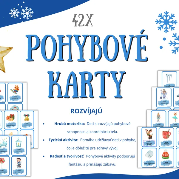 POHYBOVÉ KARTY - zima - VEROLA