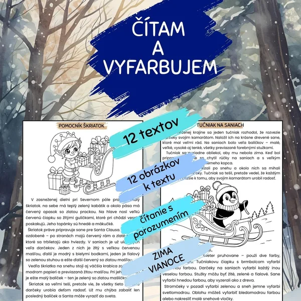 Čítam a vyfarbujem