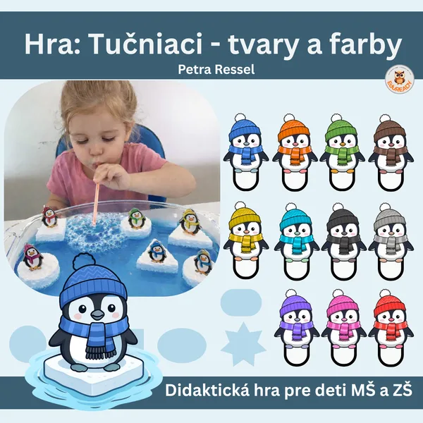 Zážitková aktivita : Tučniaci na vode -polárne zvieratá (tvary a farby) 