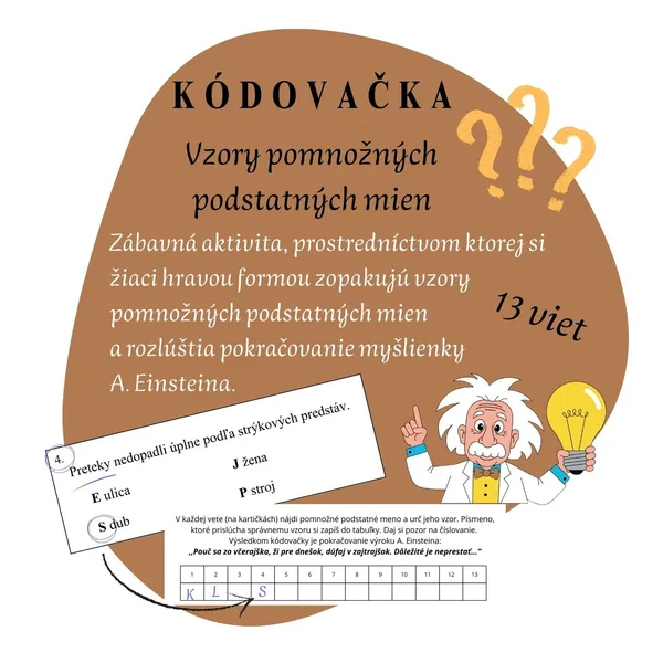 Vzory pomnožných pods. mien - kódovačka
