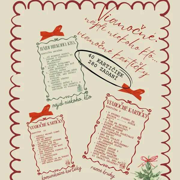 Vianočné - nájdi niekoho, kto...komunikačné kartičky / komunikačné kartičky, advent, ranné kruhy, Vianoce, zima